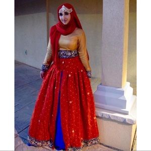 Women’s 2 in 1 Skirt with Blouse Indian Pakistani